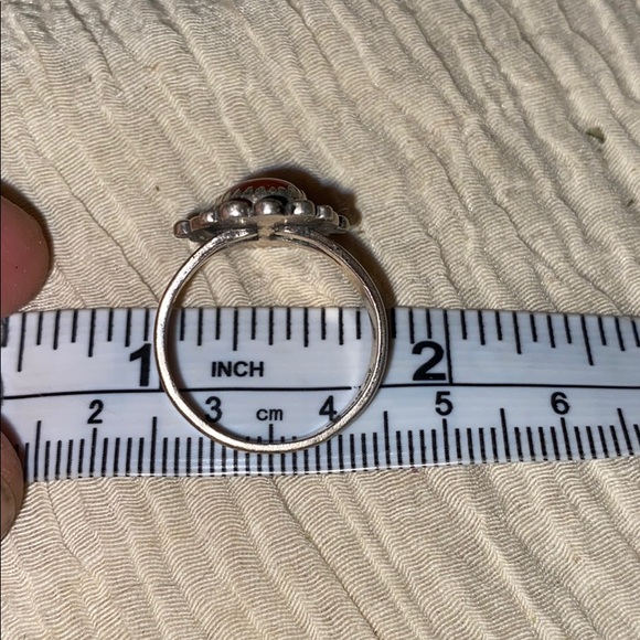 925 Sterling silver vintage ring carnelian - Picture 9 of 9
